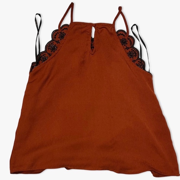E (Hanger) M Women's Rust Colored Tank Top Size Small - Picture 3 of 9